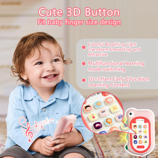 Richgv baby phone buttons close up showing learning sounds and fine motor practice