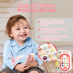 Richgv baby phone buttons close up showing learning sounds and fine motor practice