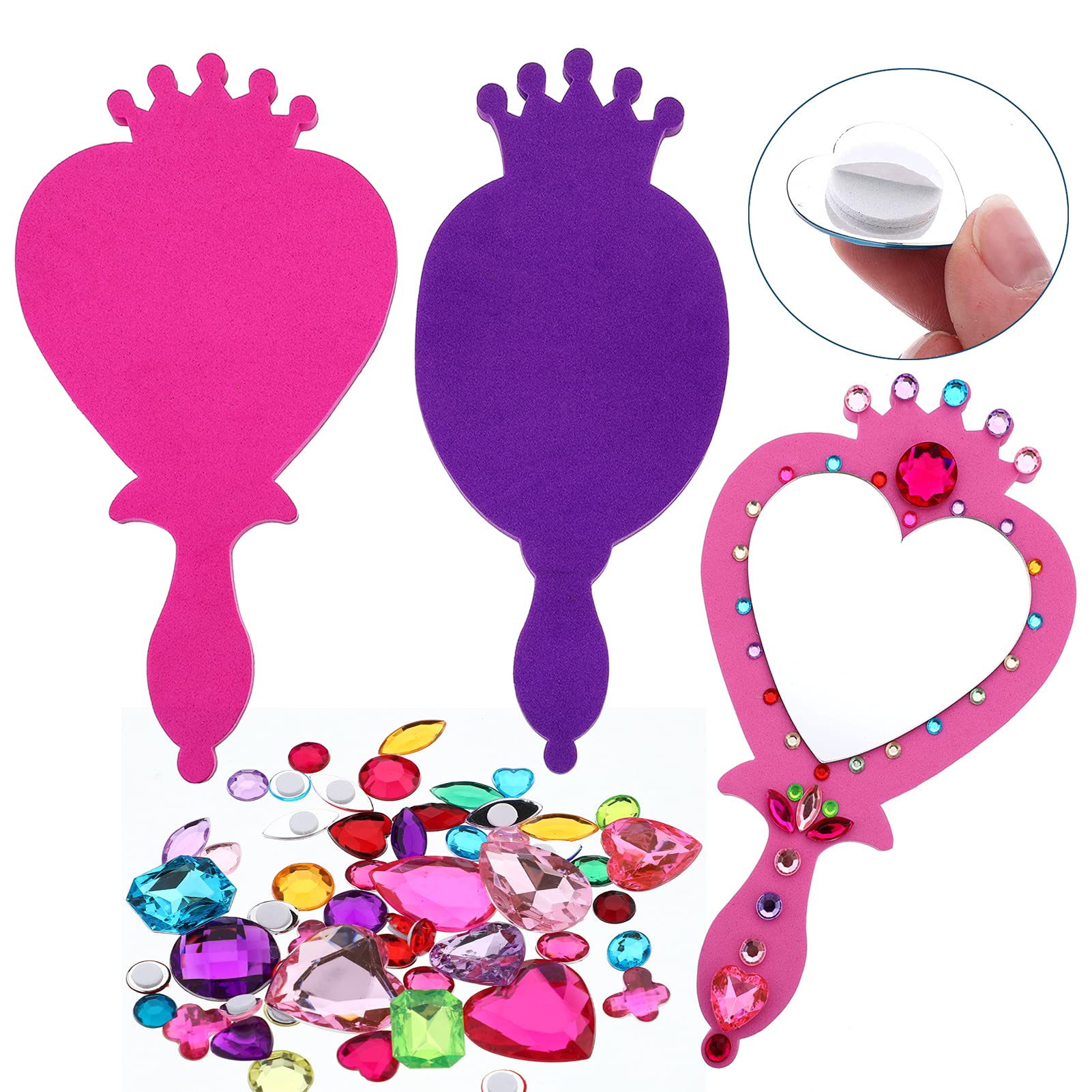 RICHNESS princess mirrors made from 2mm unbreakable acrylic for safe play.