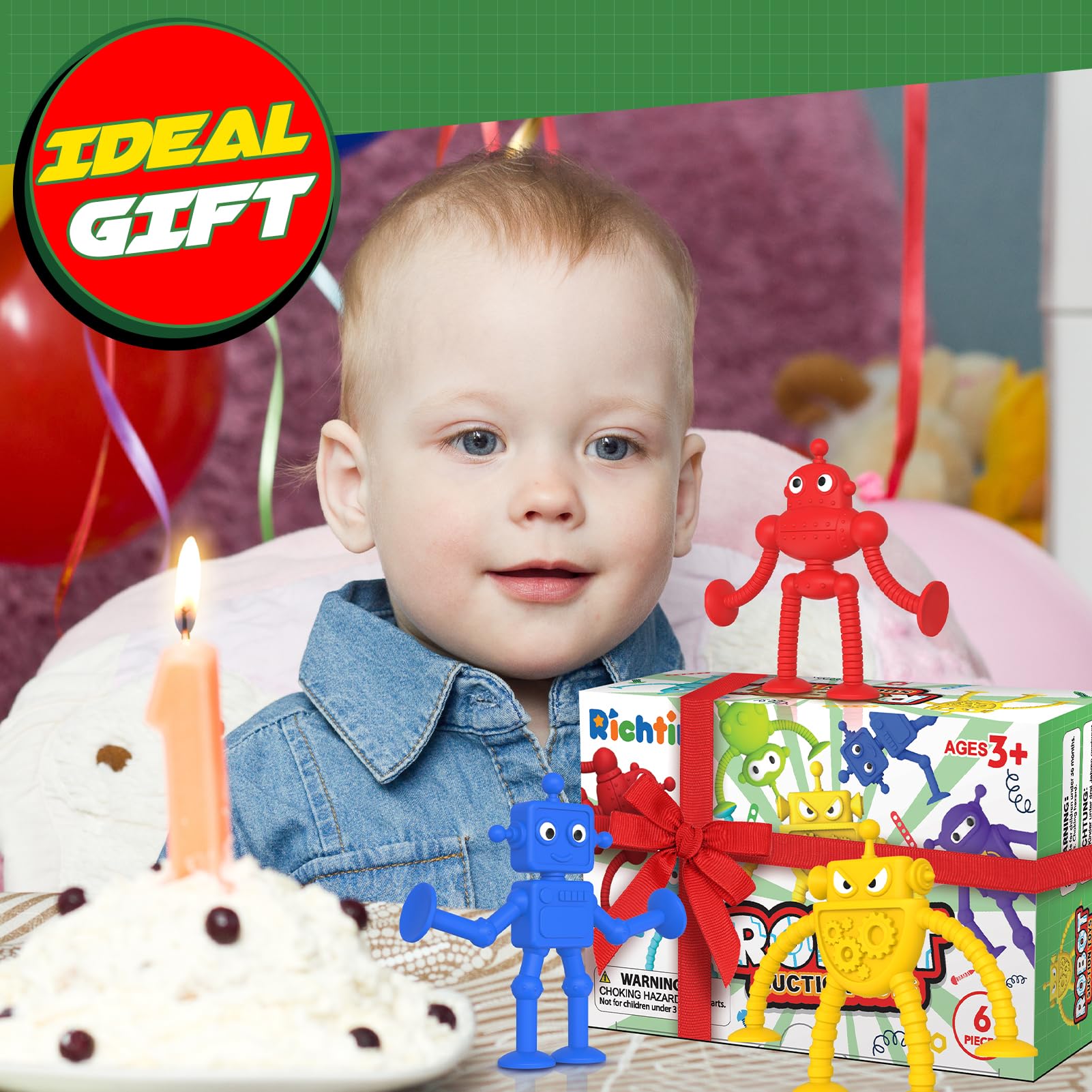 Richtim Easter basket robot sensory toy sparks playful exploration.