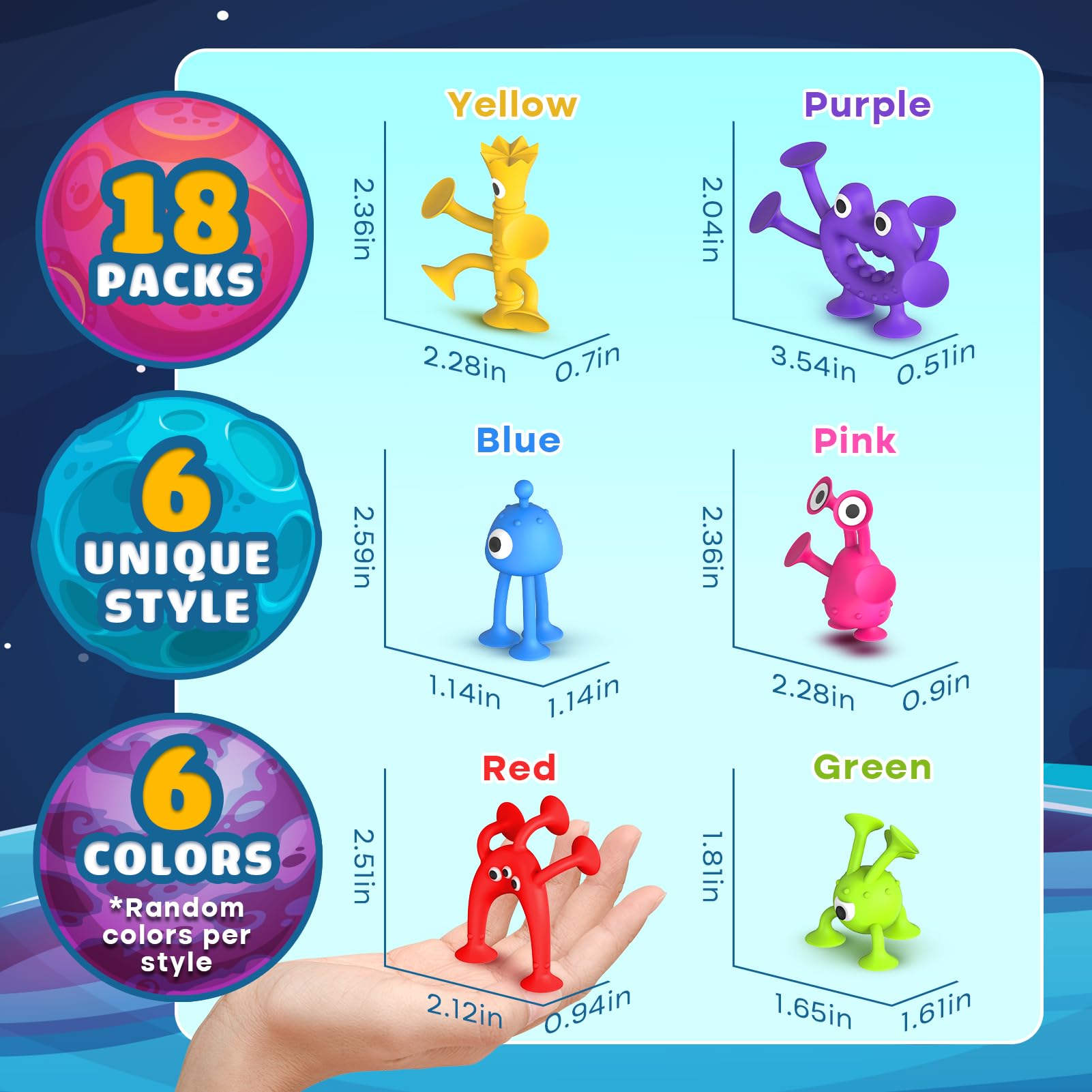 Richtim kids gift pack sensory toys bright colors spark creativity
