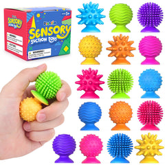 Richtim sensory fidget toys 16-pack shown front view, texture variety for focus.