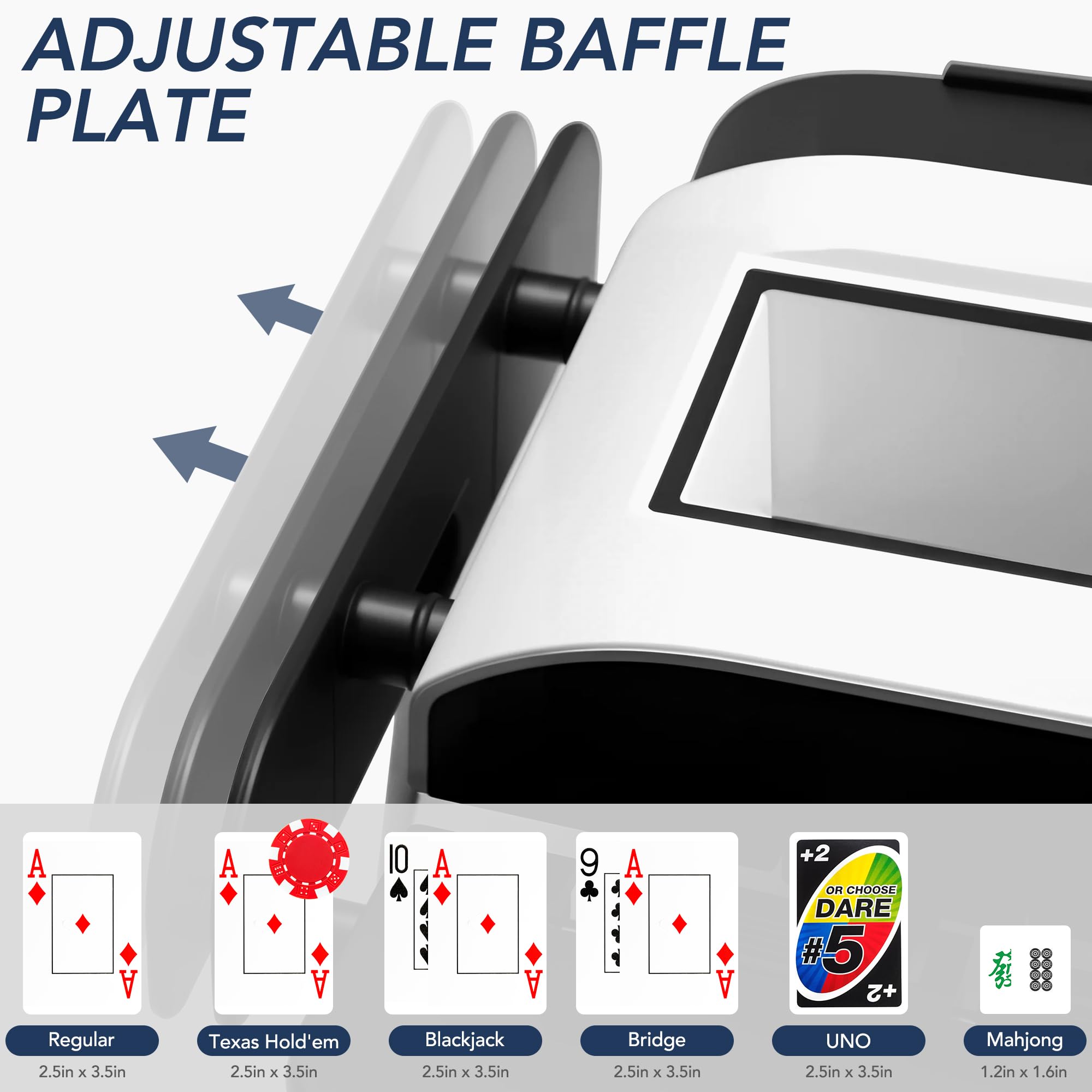 Richwon automatic card shuffler one-touch shuffle for quick gameplay