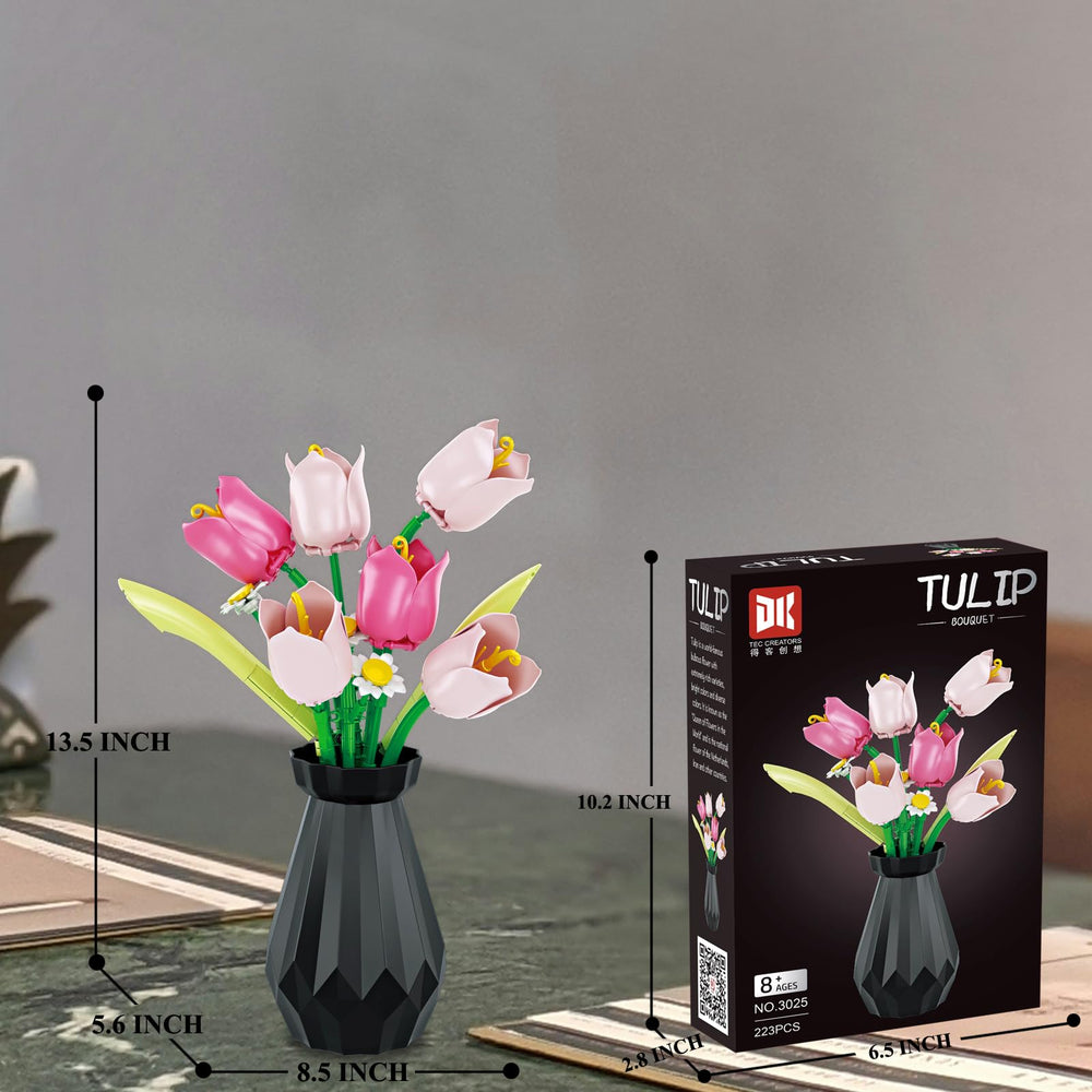 riesek tulip bouquet packaging in a gift box ready to gift