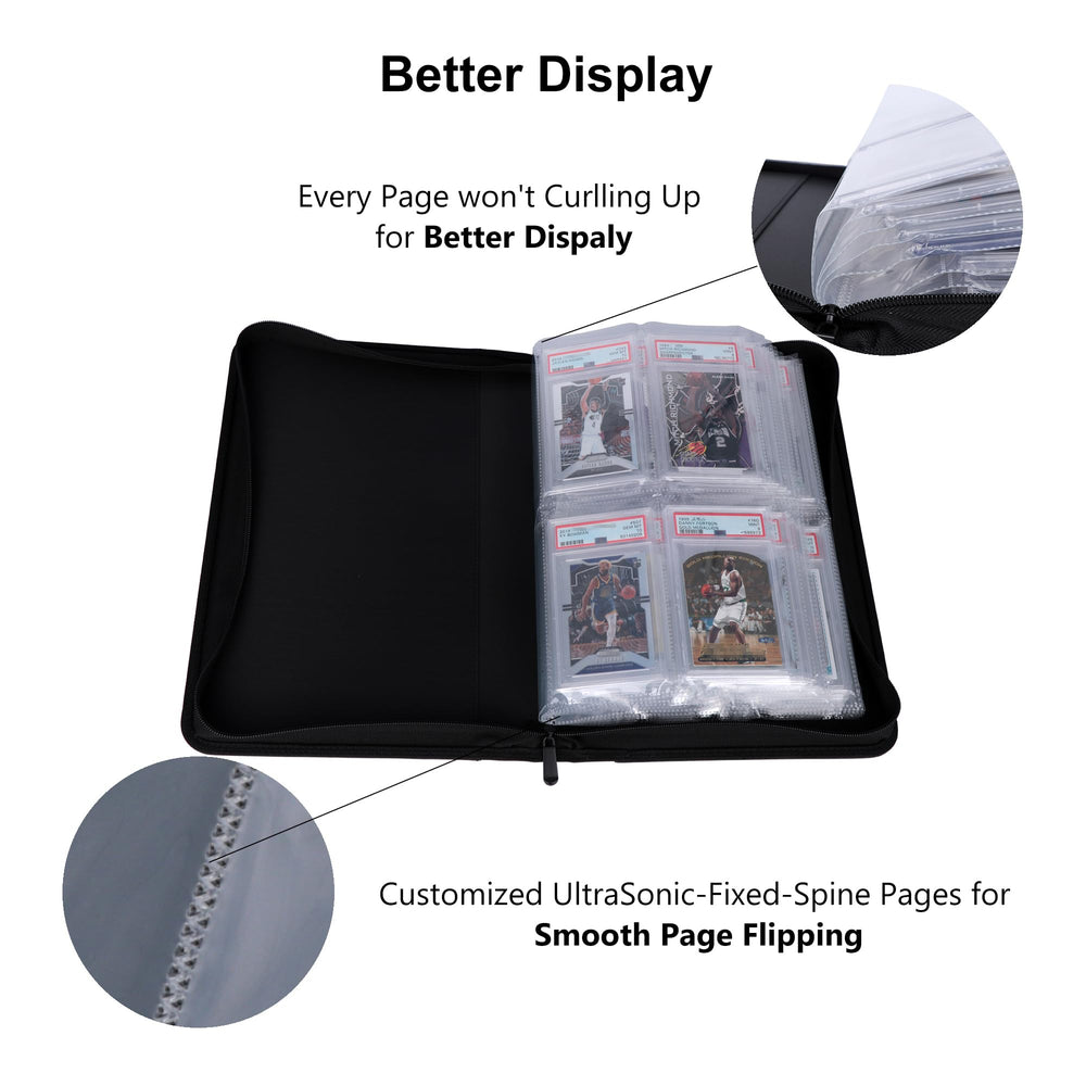 Padded rigid covers and zipper on the Rieton binder