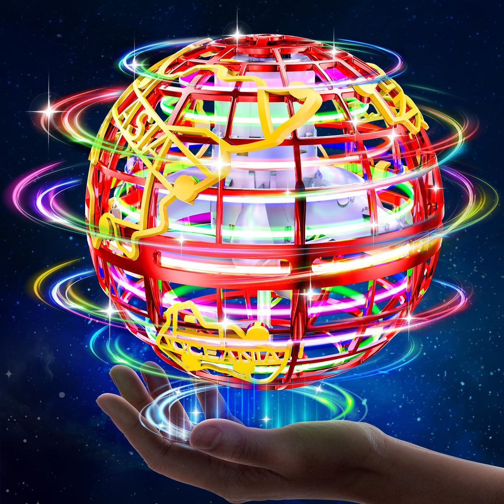 RIEYON Flying Orb Ball landing pose showing controlled stop for indoor play