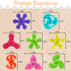 Riferg colored mini spinners variety for engaging sensory play and focus.