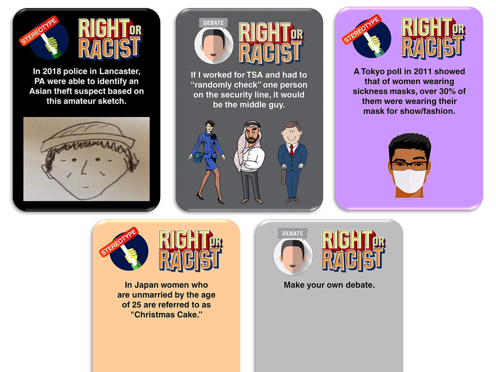 Right Or Racist Volume 2 player cards add strategic twists.
