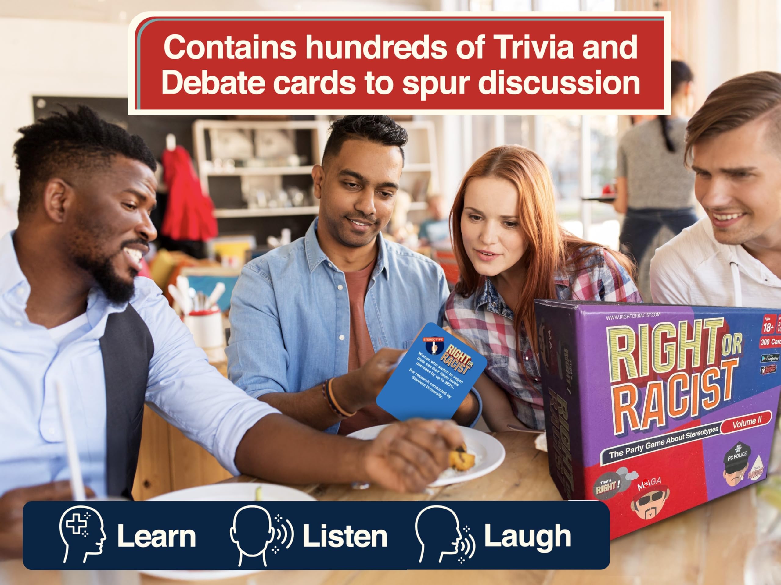 Right Or Racist Volume 2 stereotype cards spark conversation responsibly.