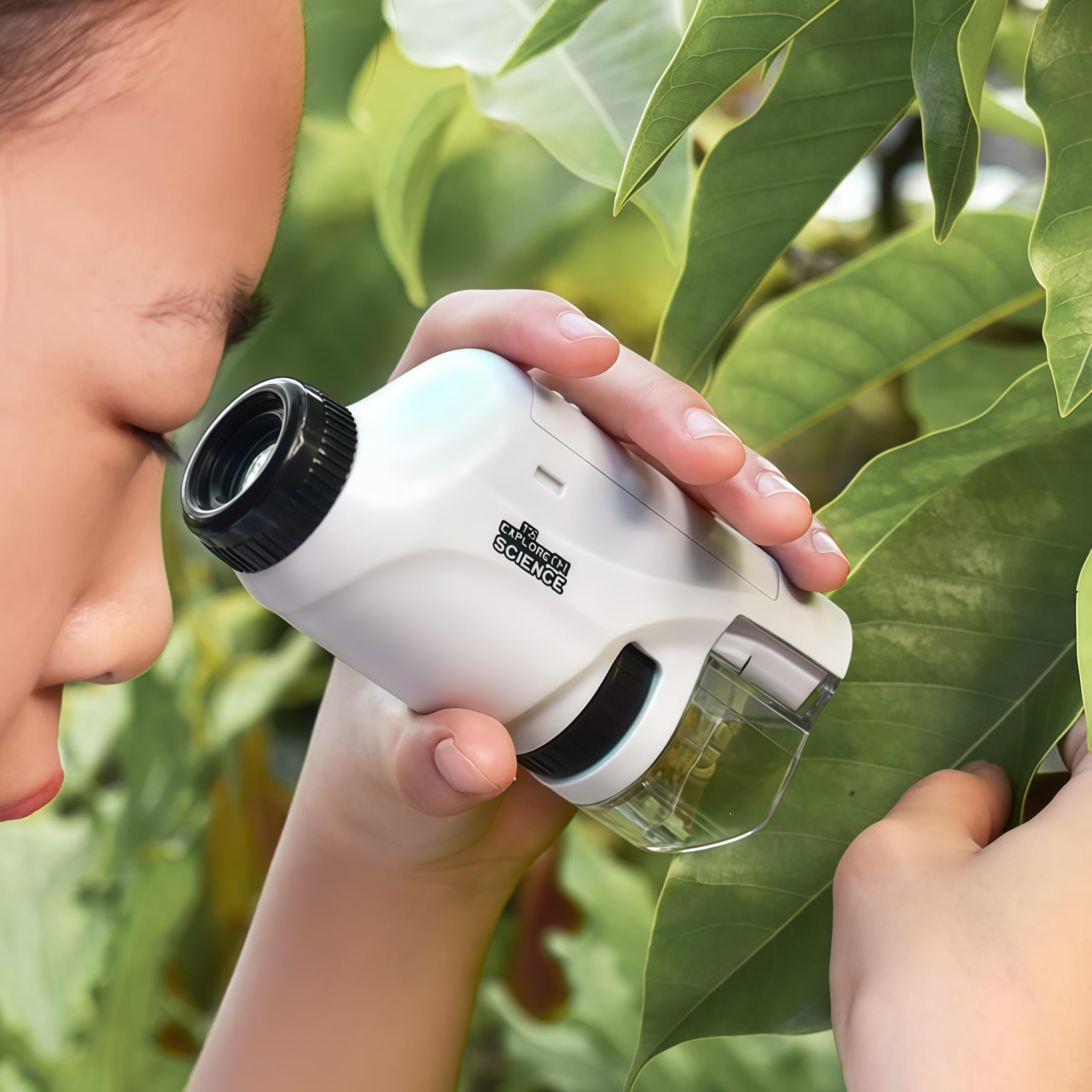 RIIPOO Pocket Microscope 60x-120x view for curious kids