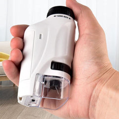 RIIPOO Pocket Microscope with LED light for bright, clear viewing