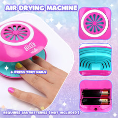 RIKONDA mini nail dryer in action speeding up polish drying after coloring