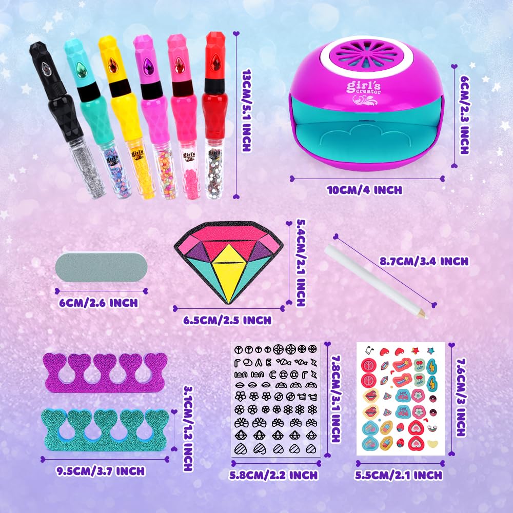 RIKONDA color pen collection displaying six bold, glow-friendly hues