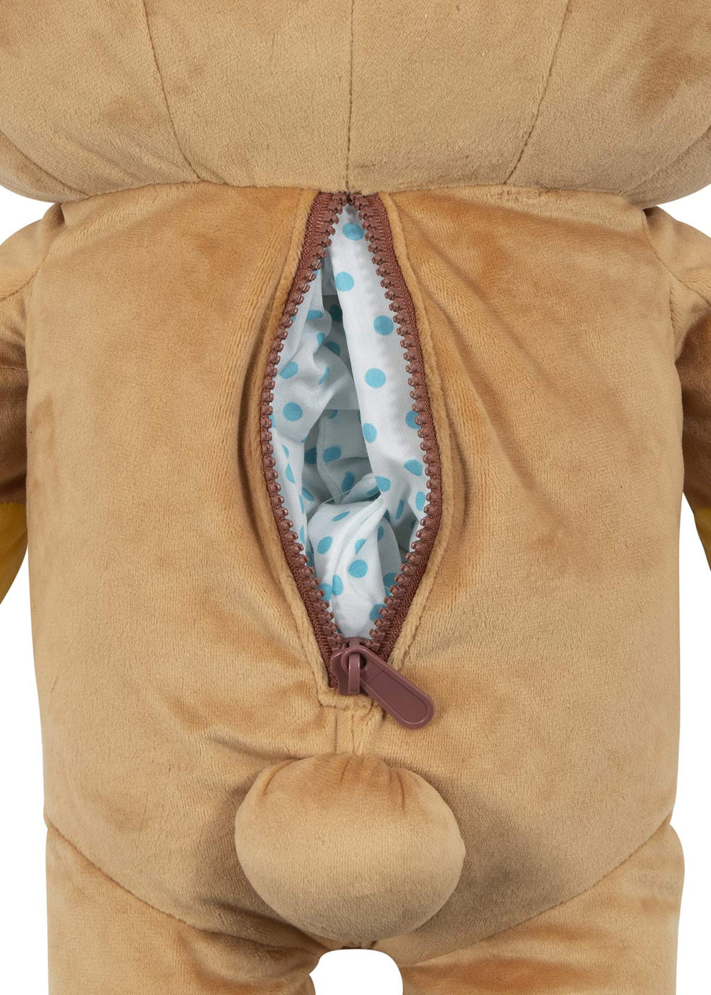 Rilakkuma San-X plush large back view showcasing plush texture and huggable profile.