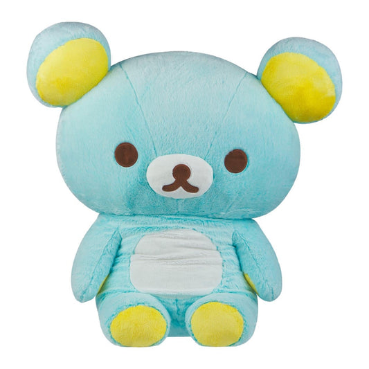 Rilakkuma Sherbet blue plush front view for cozy cuddling and décor.