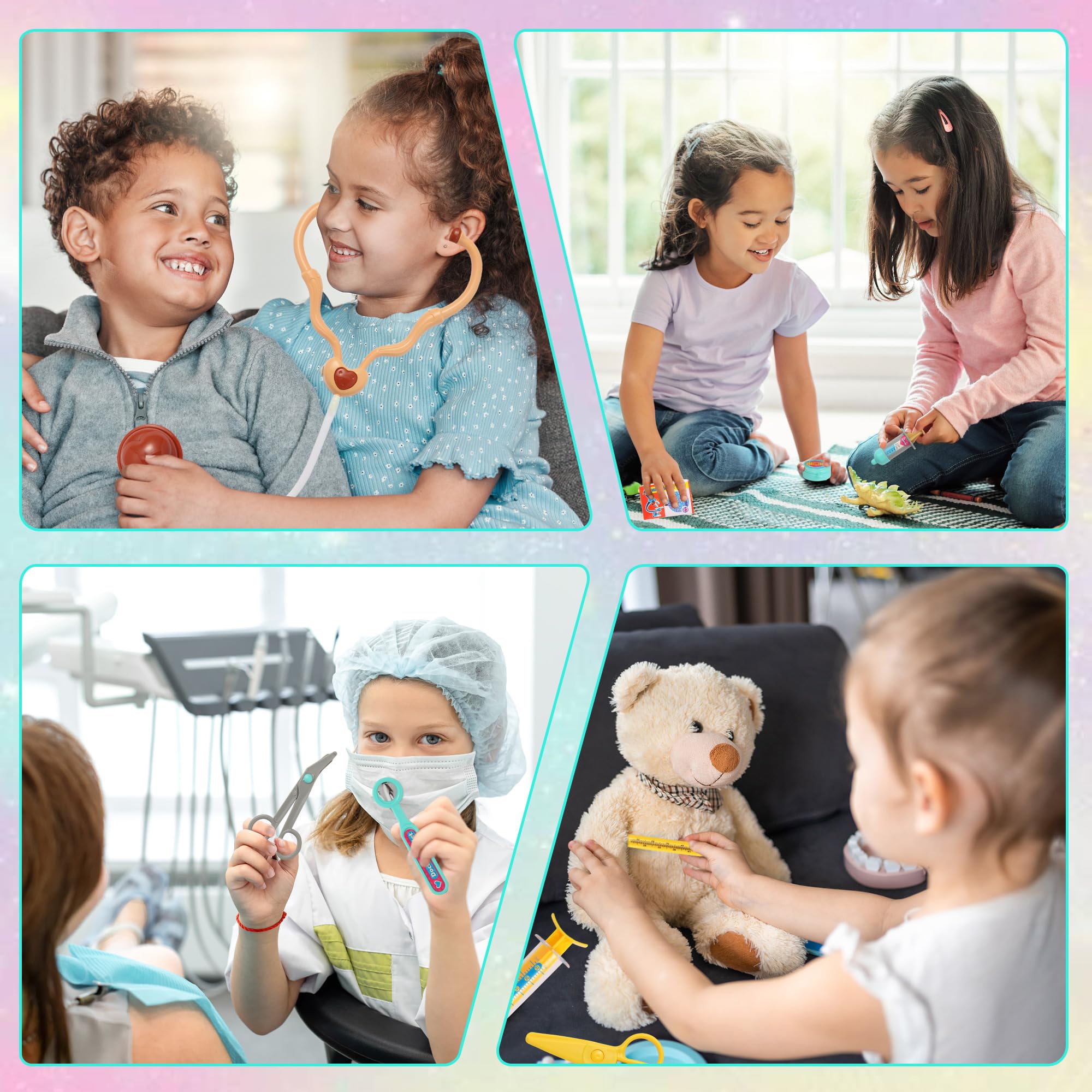 RILUKICH doctor kit syringe invites pretend careful medical exams for children