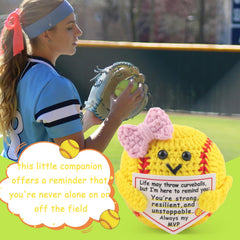 Rimvoe crochet positive softball stitches detail highlights craftsmanship and durability