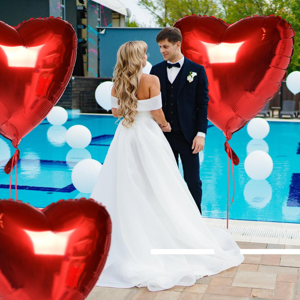 RIMYIKU 36-inch heart balloons create dramatic focal points at venues.