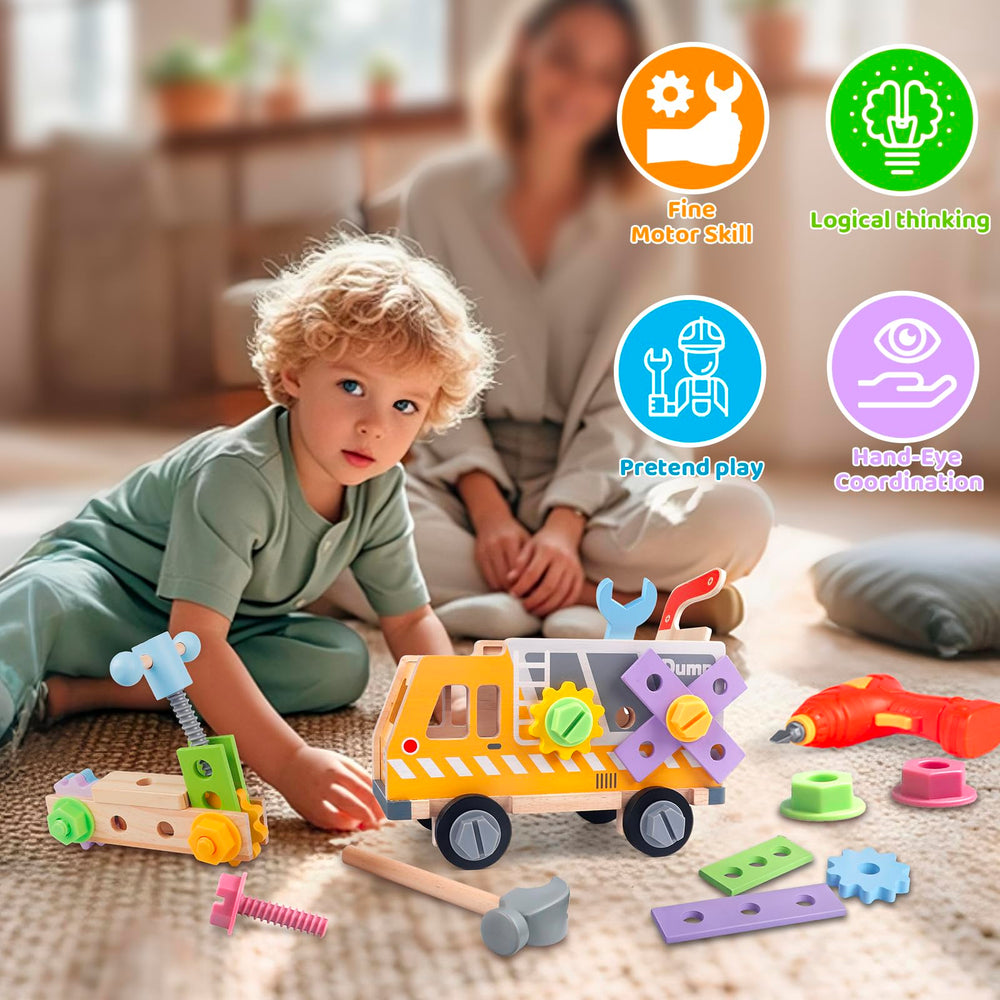 Rincalivestra wooden tools pieces support fine motor practice through hands-on design.