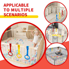 Rindion safe materials ensure non-toxic, durable rings for babies' play.