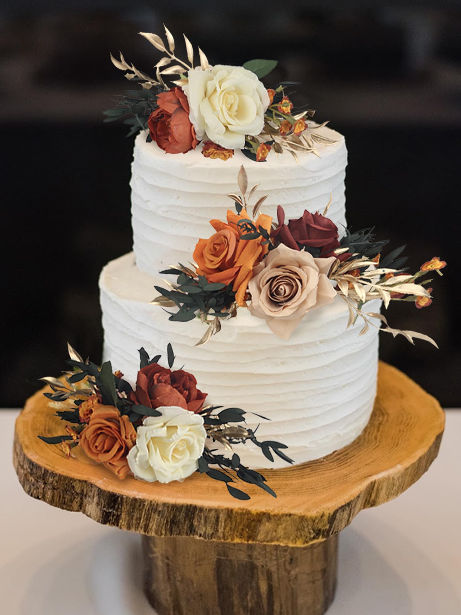 Rinlong artificial cake flowers in assorted toppers add instant elegance to any cake