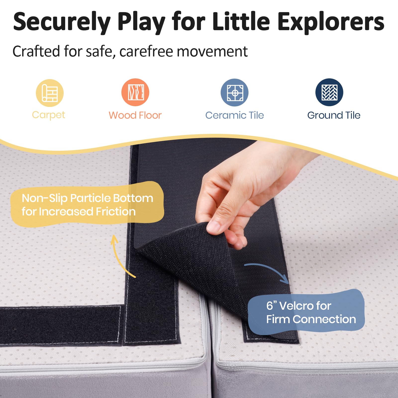 Rinnebbit semi-hills foam blocks for gentle slopes and exploration