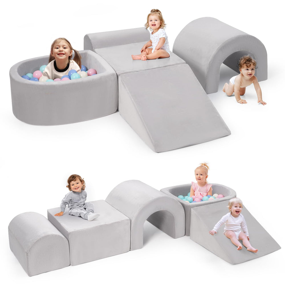 Rinnebbit foam climbing cube offers soft, safe play for toddlers