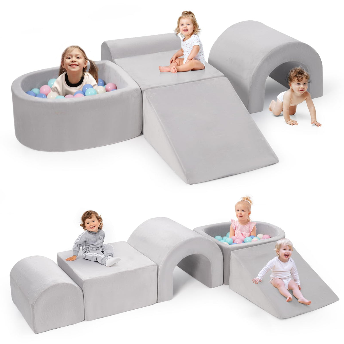 Rinnebbit foam climbing cube offers soft, safe play for toddlers