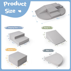 Rinnebbit foam ramp block encourages climbing and exploring at home.