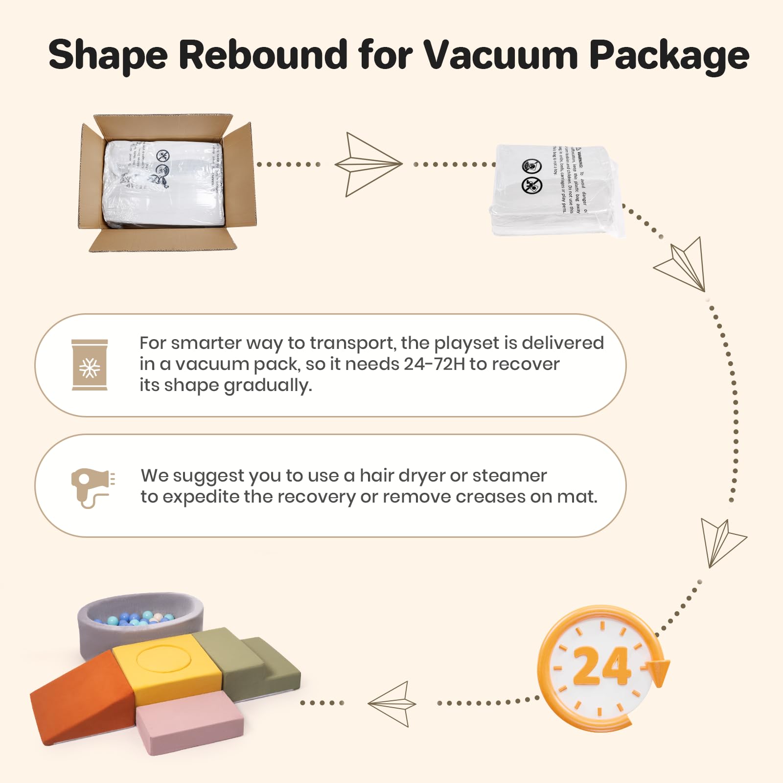 Rinnebbit removable machine-washable soft cover for easy cleaning