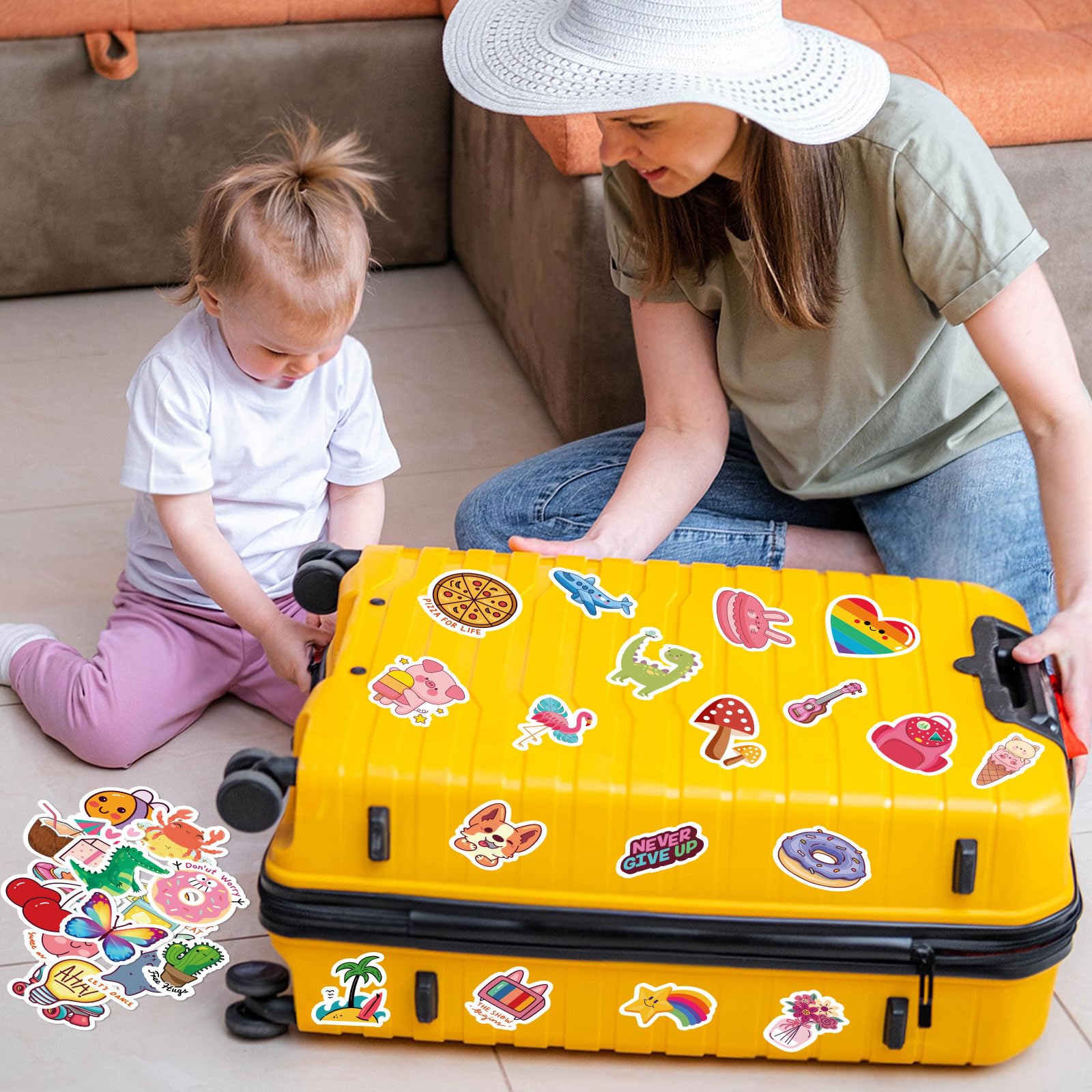 RINOLY stickers suit bottles, laptops, skateboards for everyday style.