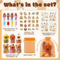 Rinziigo capybara organza bags for neat gift presentation.