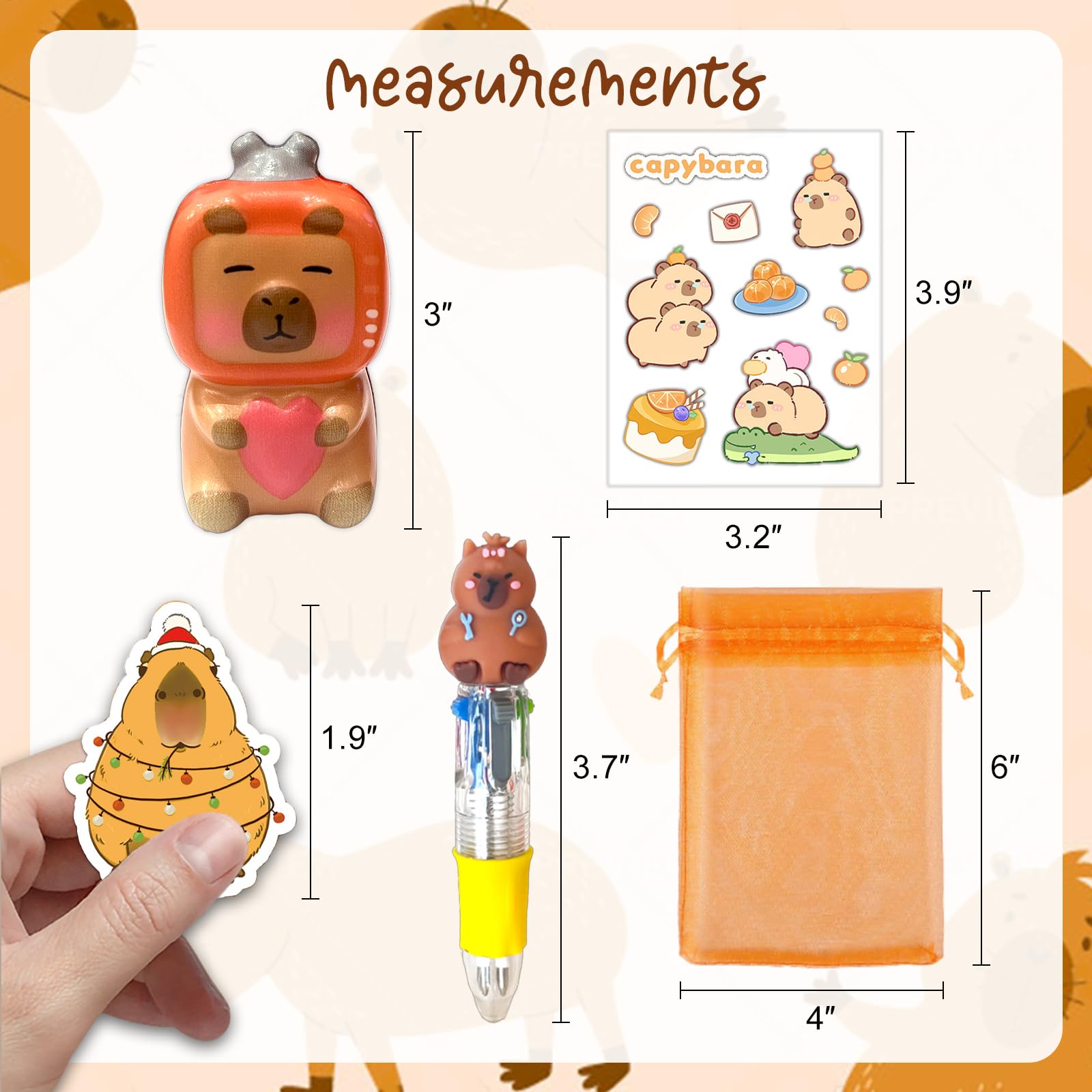 Rinziigo capybara party favor assembly for quick setup.
