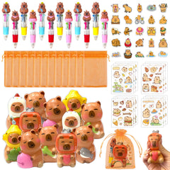 Rinziigo capybara squishy toy for kids' stress relief and playful party favors.