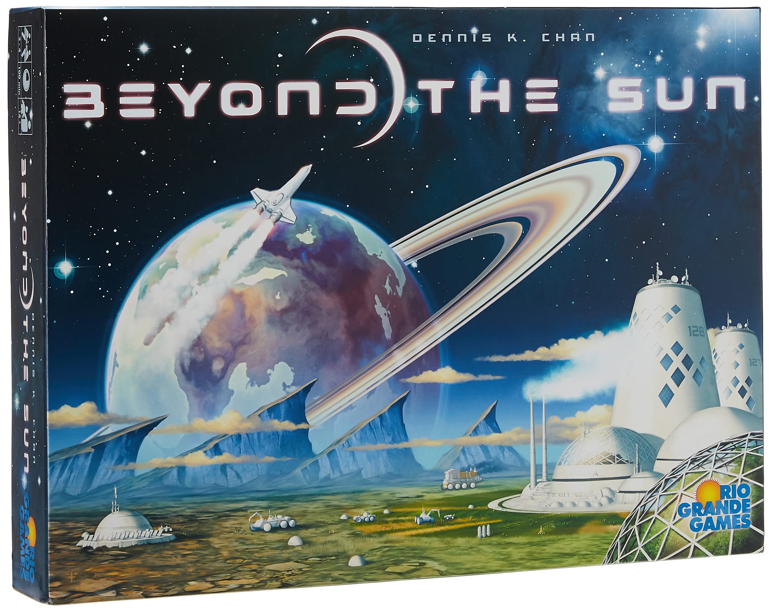 Rio Grande Games Beyond The Sun action board for strategic tech planning.