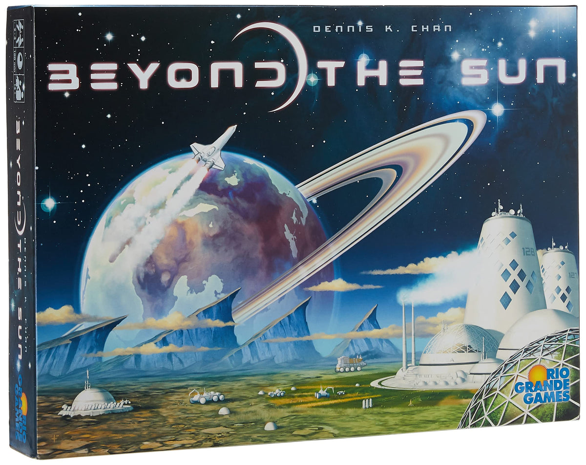 Rio Grande Games Beyond The Sun action board for strategic tech planning.