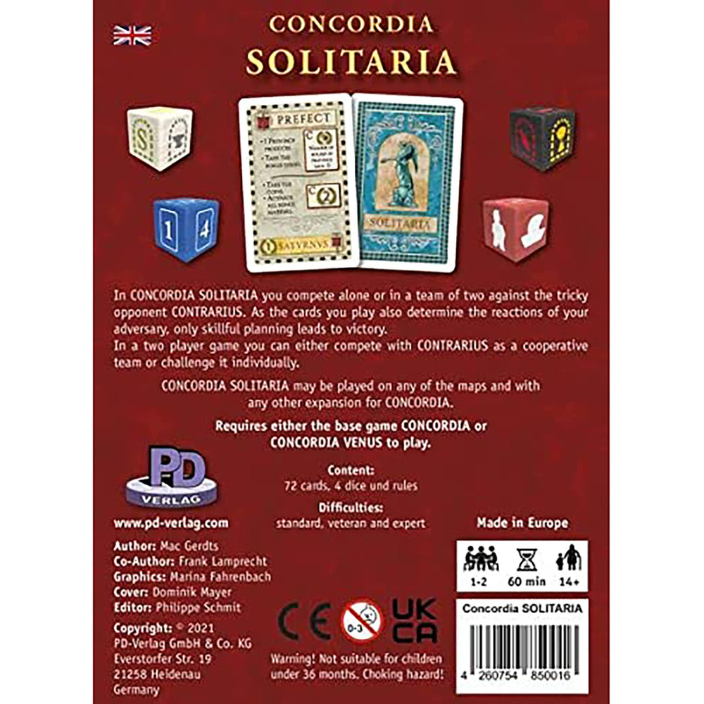 Rio Grande Games Concordia Solitaria expansion two-player cooperative mode