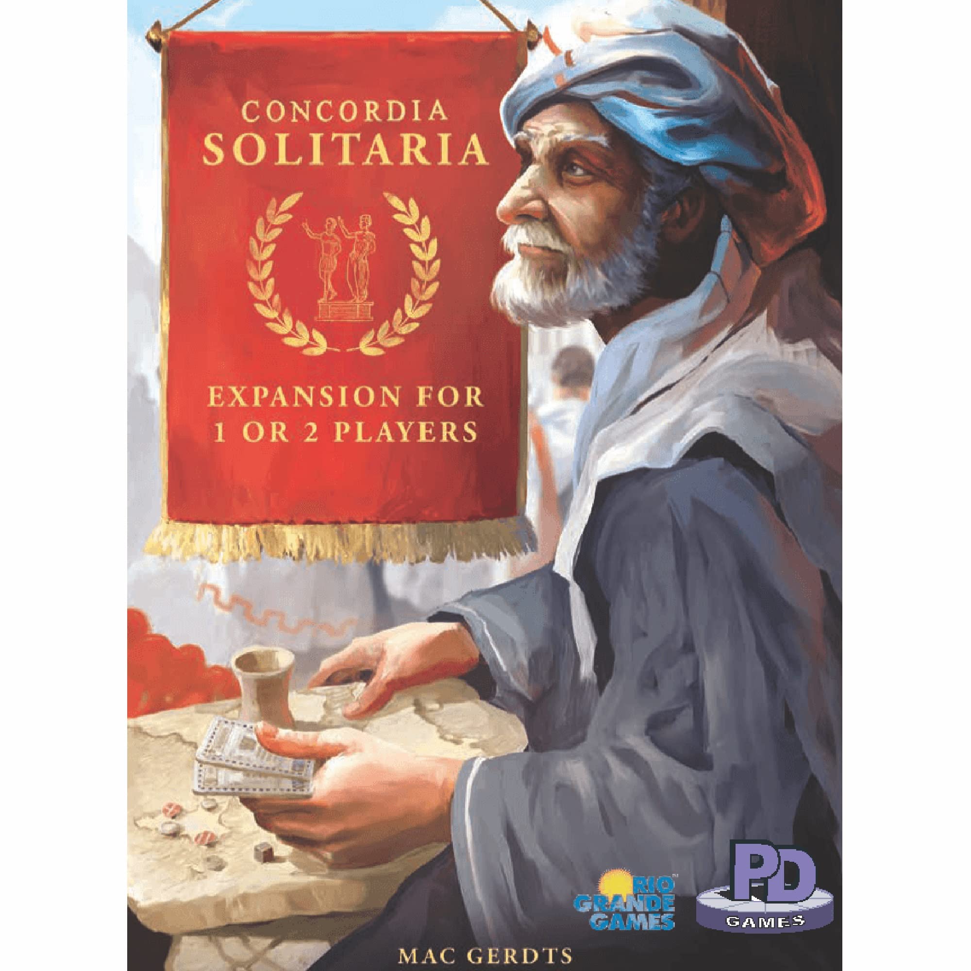 Rio Grande Games Concordia Solitaria expansion works on any map or with expansions