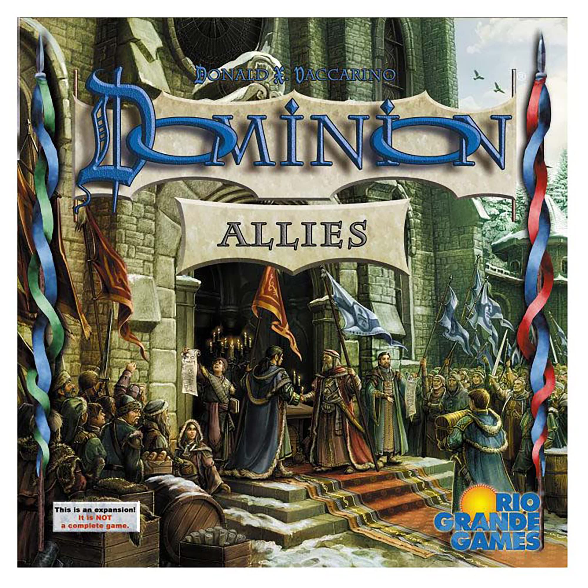Rio Grande Games Dominion Allies kingdom piles offering expanded choices for deck builds