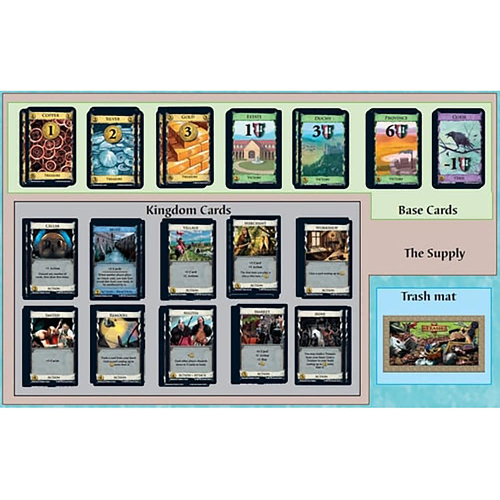 Dominion Base Cards Set supports 5 to 6 players for larger game nights