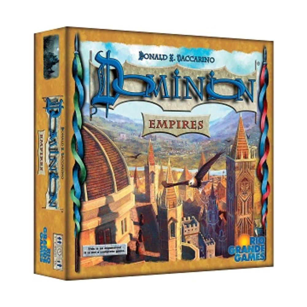 Rio Grande Games Dominion Empires Game cards laid out for dynamic empire-building choices.