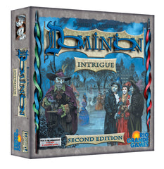 Rio Grande Games Dominion Intrigue 2nd Edition cards showcase new kingdom abilities for strategic play.