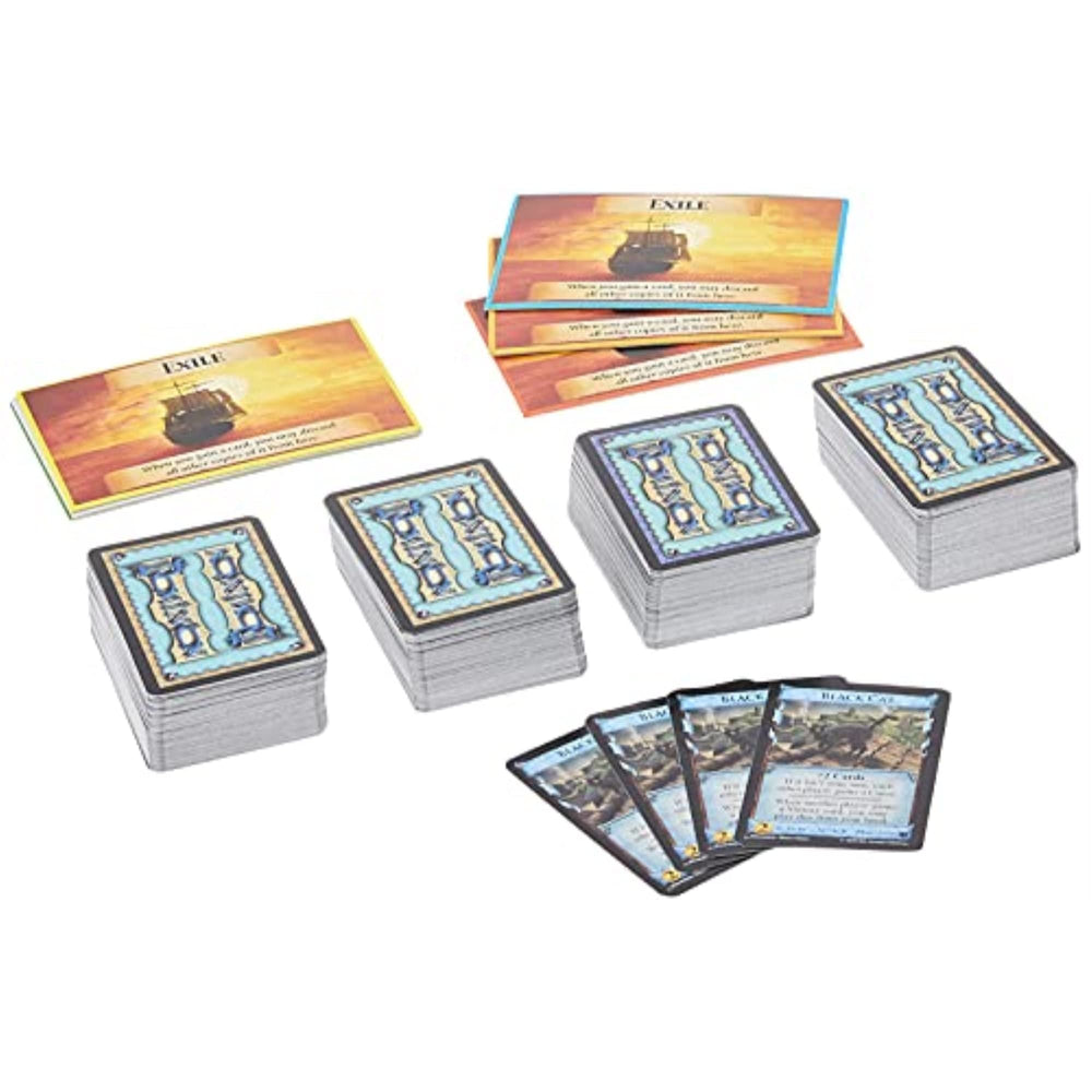 Rio Grande Games Dominion Menagerie horses-exile cards expand tactical options during play.