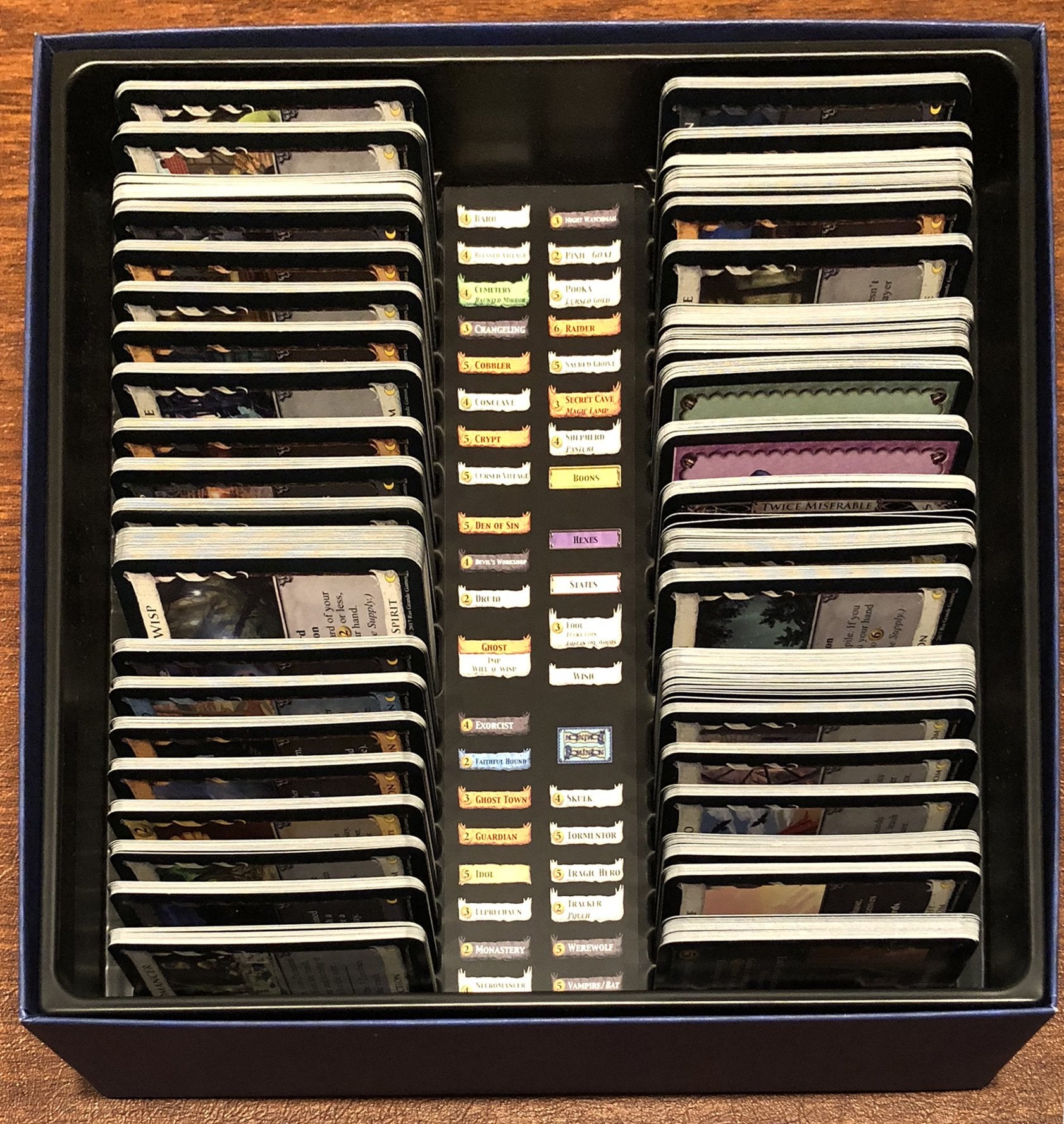 Rio Grande Games Dominion Nocturne setup for 2-6 players at once.
