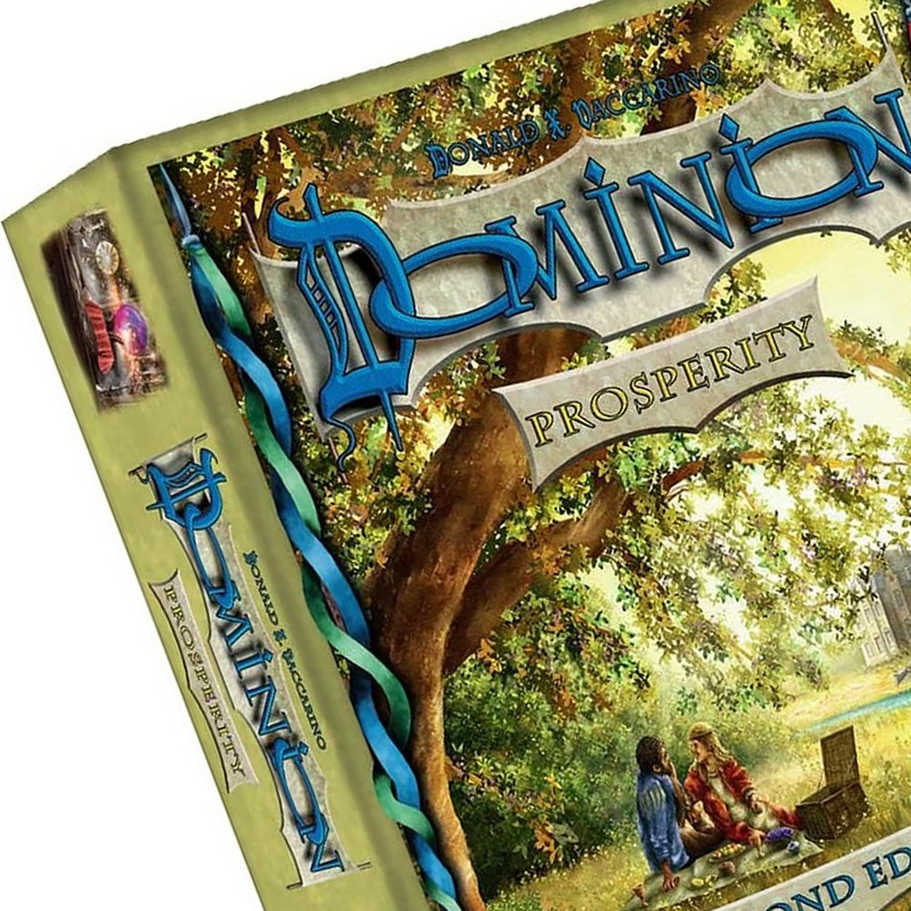 Rio Grande Games Dominion Prosperity 2nd Edition treasure cards emphasize wealth-building options.