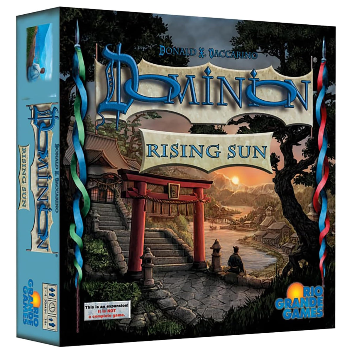 Rio Grande Games Dominion Rising Sun expansion cover showing sea voyage theme