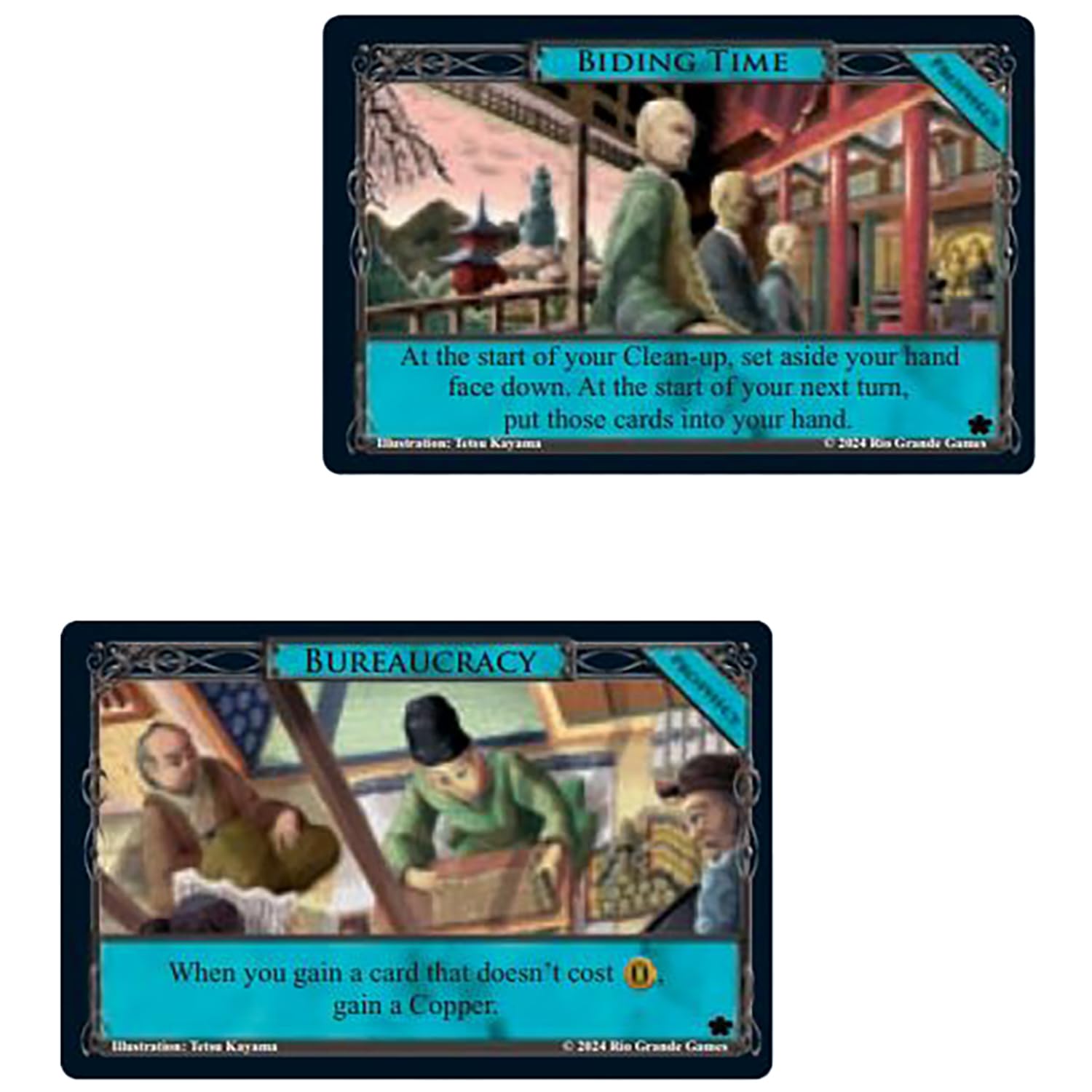 Rio Grande Games Dominion Rising Sun shows shadow cards for surprise timing
