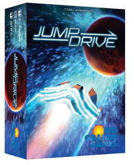 Rio Grande Games Jump Drive box front, quick setup and approachable gameplay.