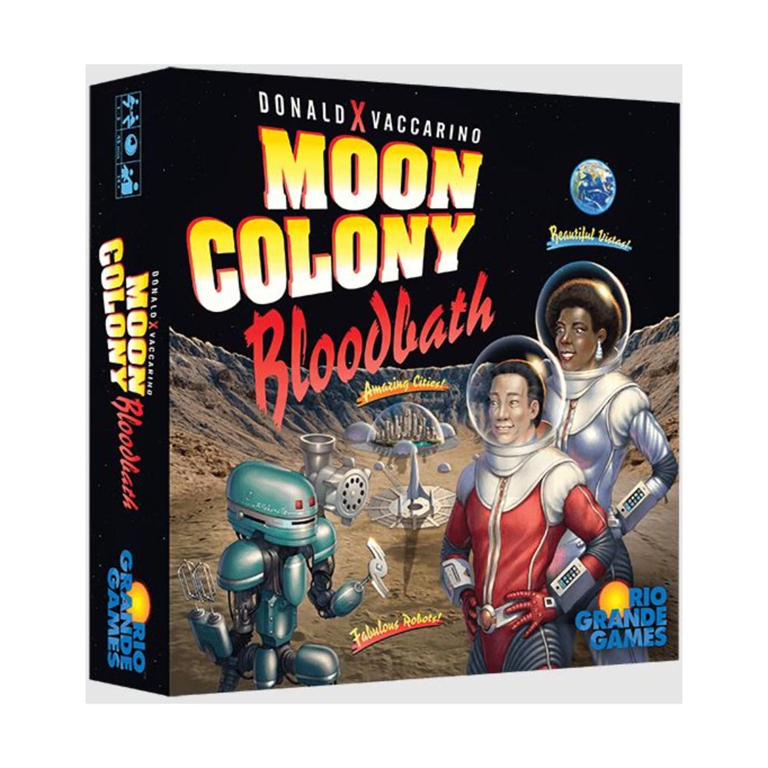 Rio Grande Games Moon Colony Bloodbath: moon colony strategy game scene with tense survival decisions for strategic planning