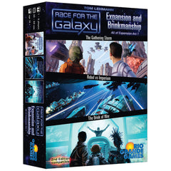 Rio Grande Games Race for the Galaxy combined arc box art showing expanded play options